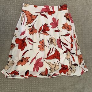 Philosophy Republic Clothing Women Floral White Casual Mini Skirt Sz S